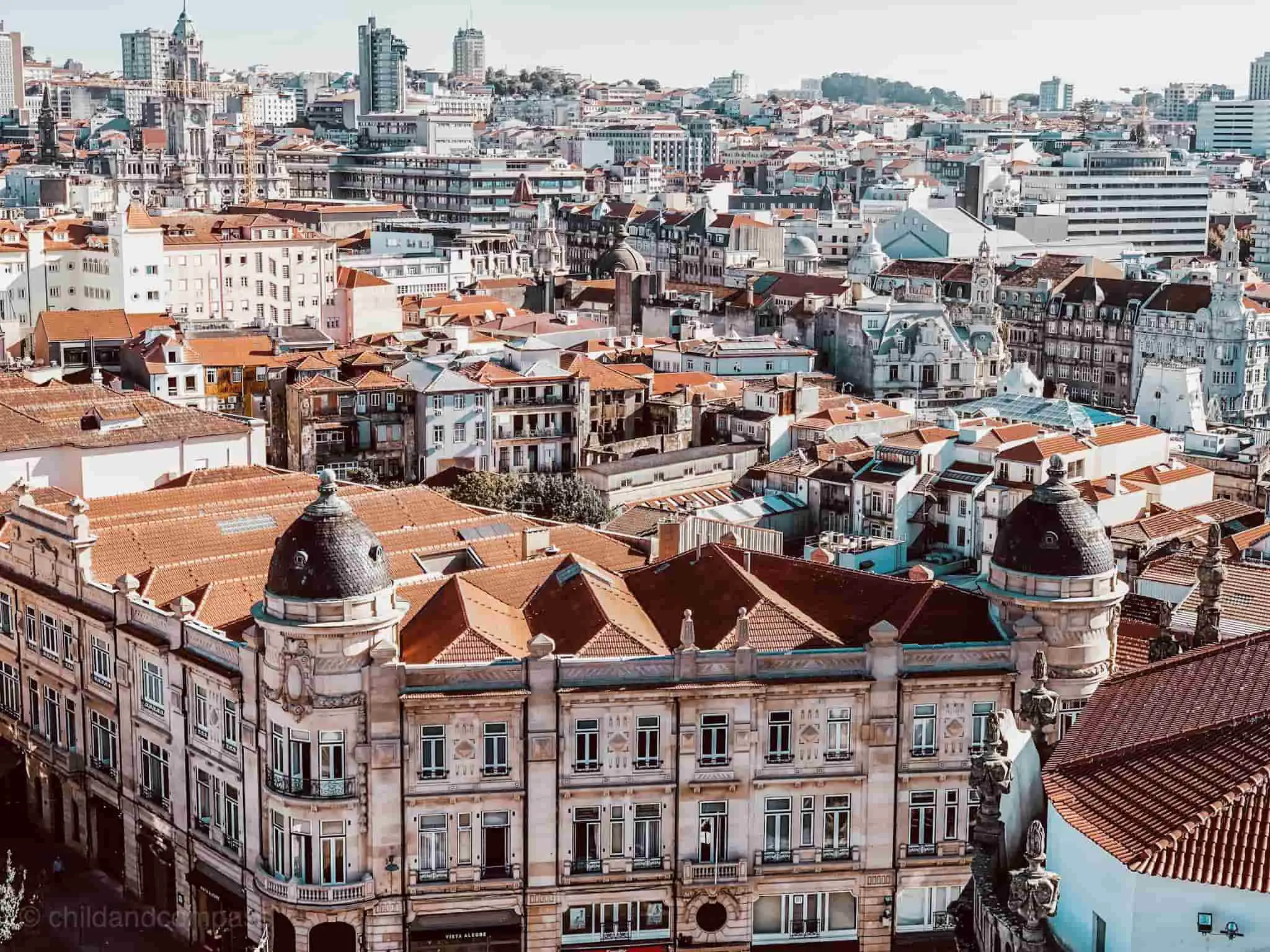 Mit dem Zug von Porto nach Lissabon: Blick auf Porto