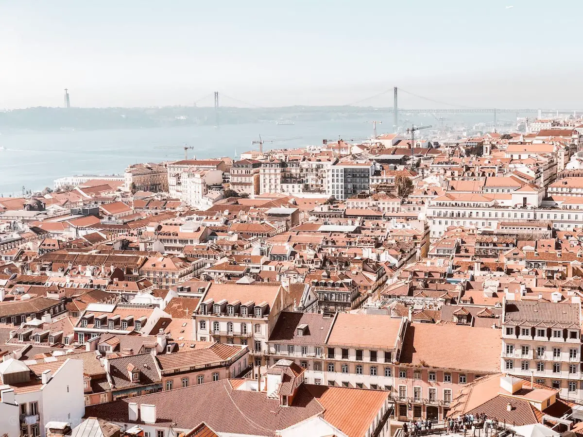 Ausblick von Lissabons Burg