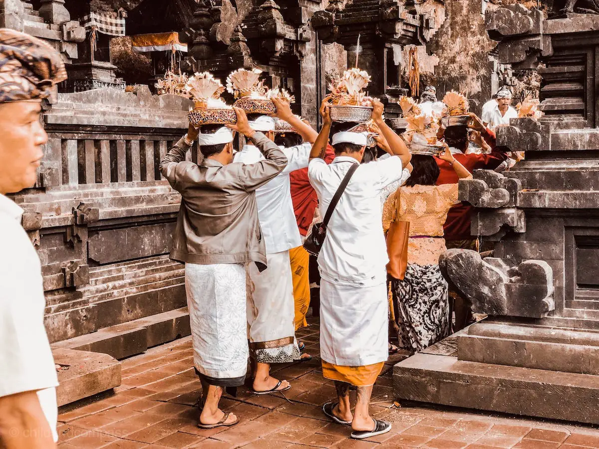 Ubud, Bali - Sehenswürdigkeiten und Reisetipps für deinen Urlaub in Indonesien, Ubud Tempel Zeremonie