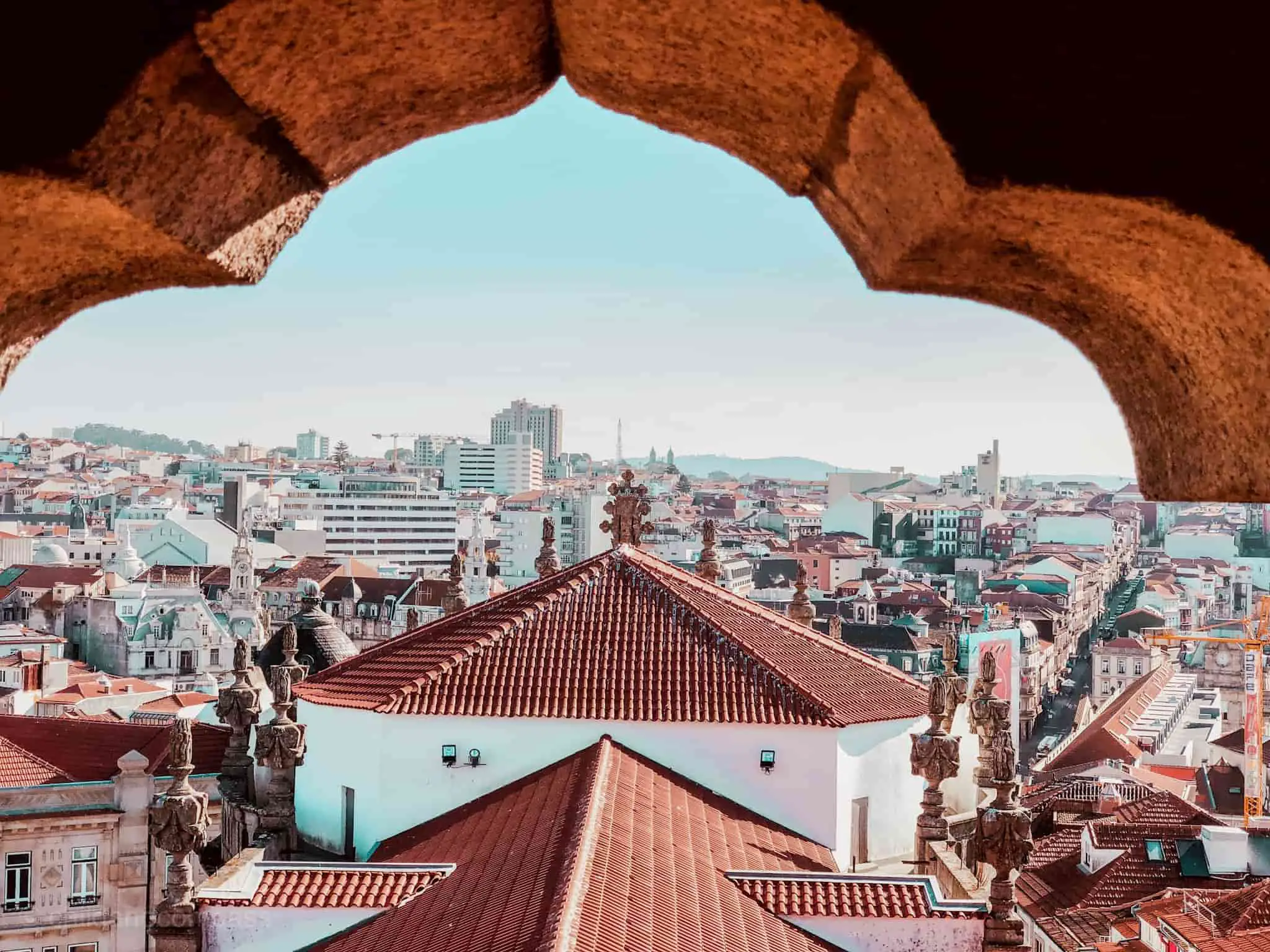 Ausblick von Porto aus dem Torre dos Clerigos