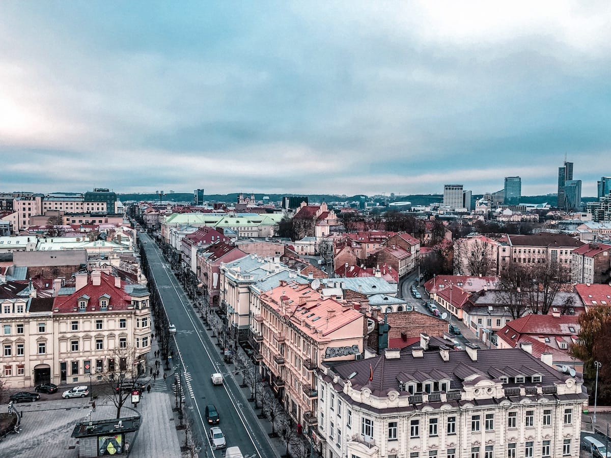 Sehenswürdigkeiten in Vilnius, Vilnius Tipps, Rundreise Baltikum Urlaub, Vilnius Aussichtspunkte, Aussicht über Vilnius