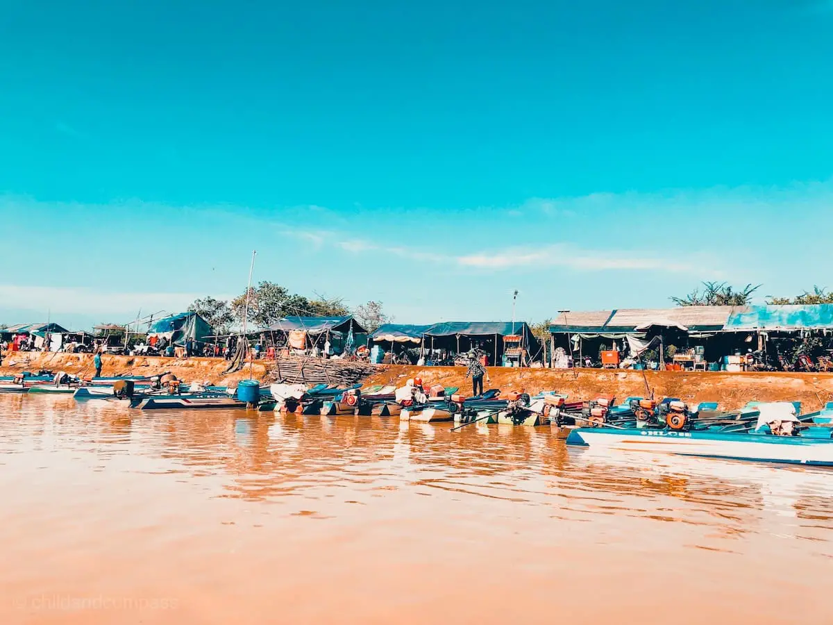 Kambodscha schwimmende Dörfer auf dem Tonle Sap See, Tonne-Sap-See Kambodscha, schwimmendes Dorf Tonlesap