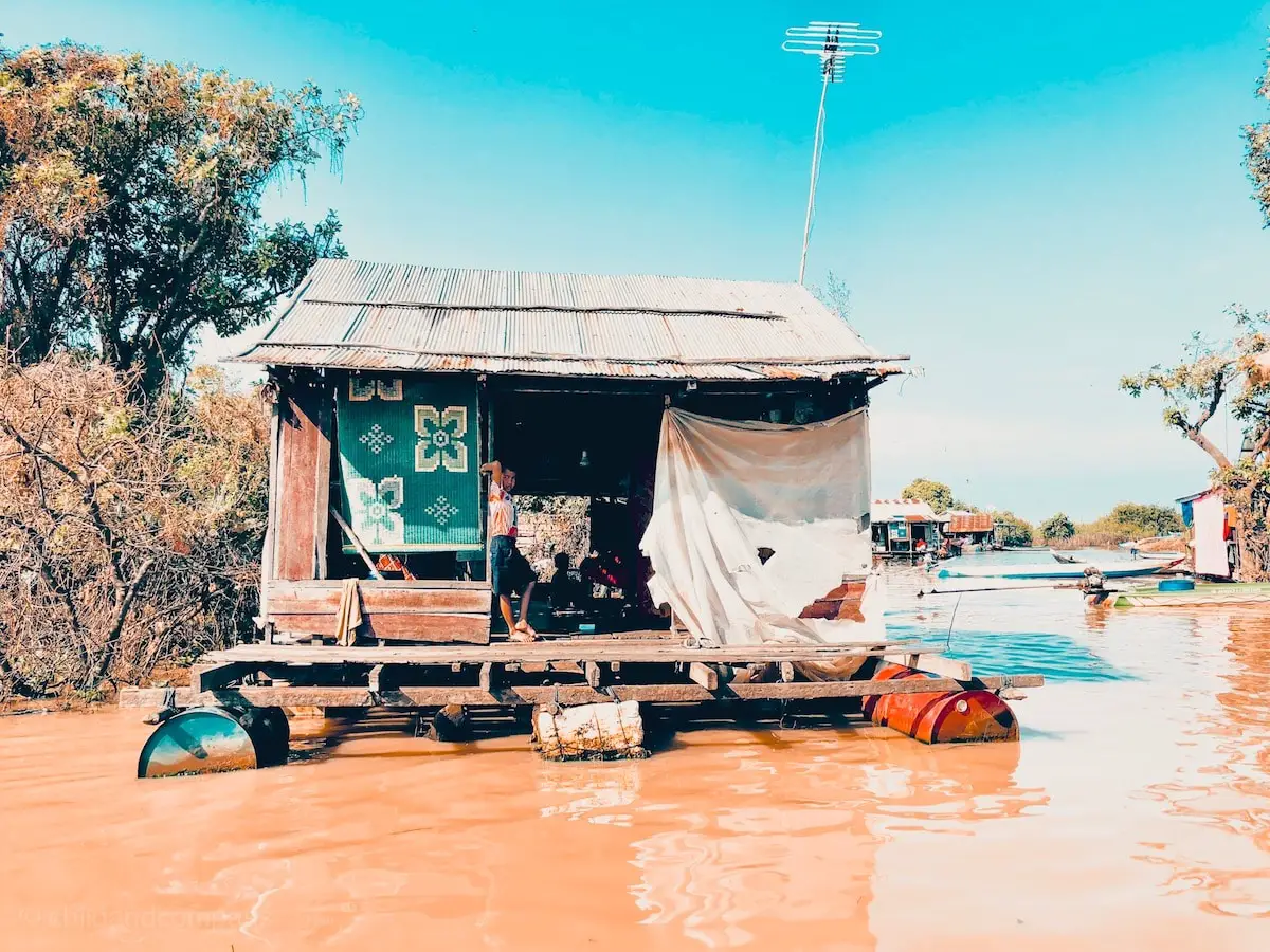 Kambodscha schwimmende Dörfer auf dem Tonle Sap See, Tonne-Sap-See Kambodscha, schwimmendes Dorf Tonlesap