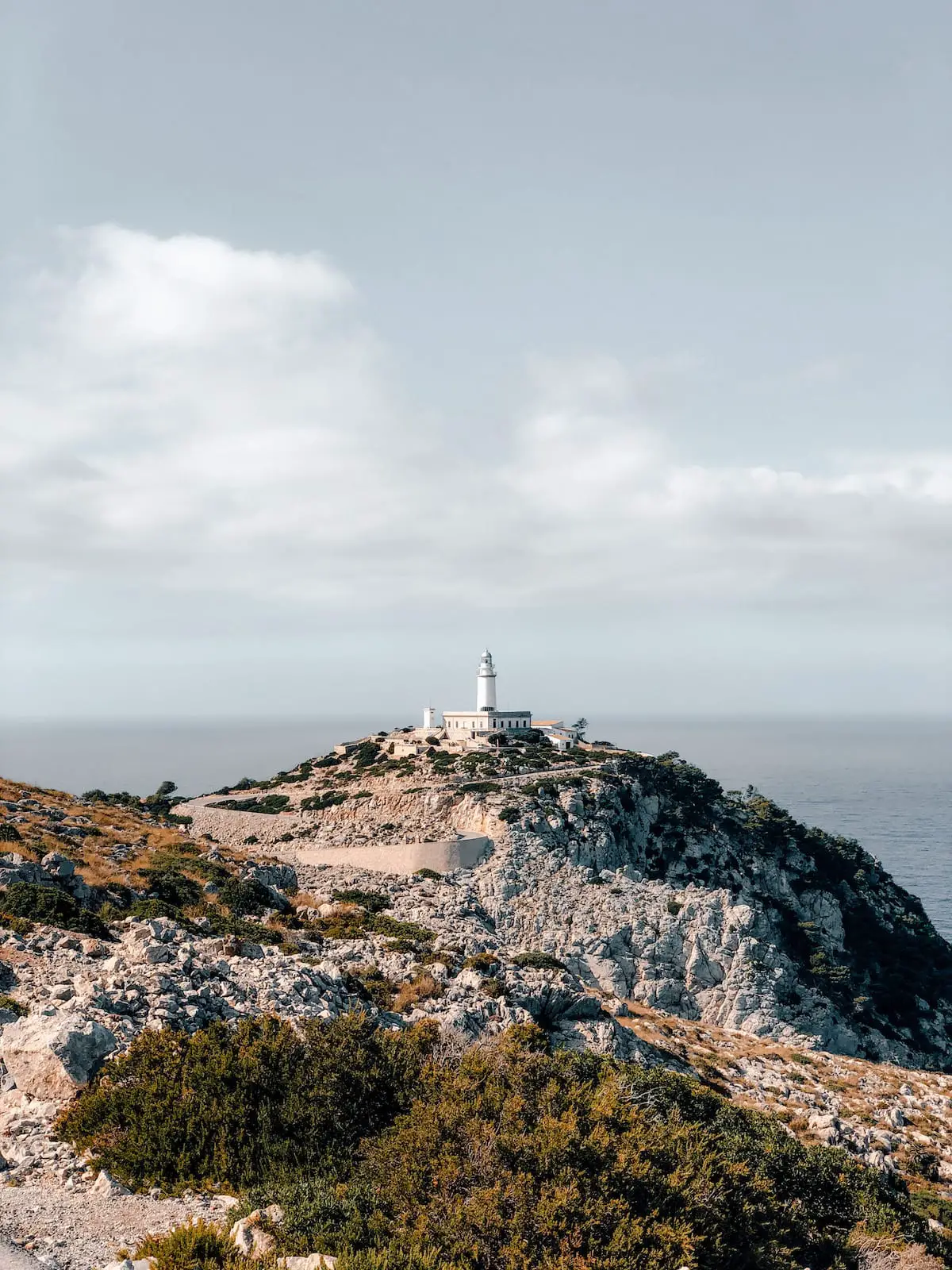 Mallorca Cap de Formentor, Blick auf den Leuchtturm