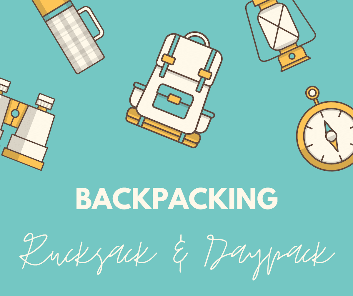 Backpack, Rucksack Daypack beim Backpacking