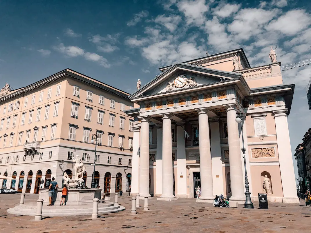 Die Börse von Triest am Piazza della borsa