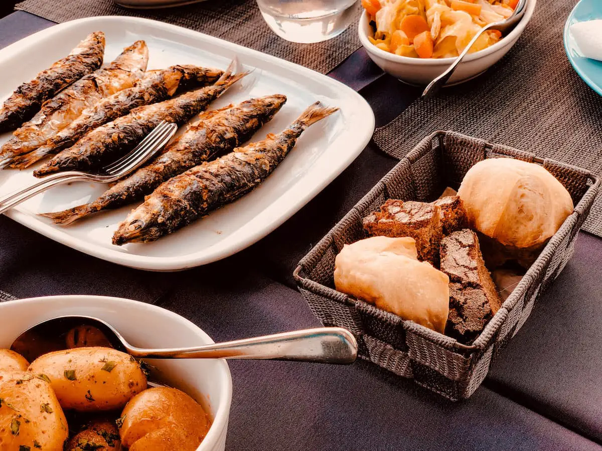 Fisch essen in Porto